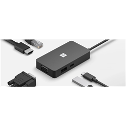 PORTA REPLICADORA MICROSOFT USB-C HDMI + VGA + RJ45 + USB 3.1 + USB-C