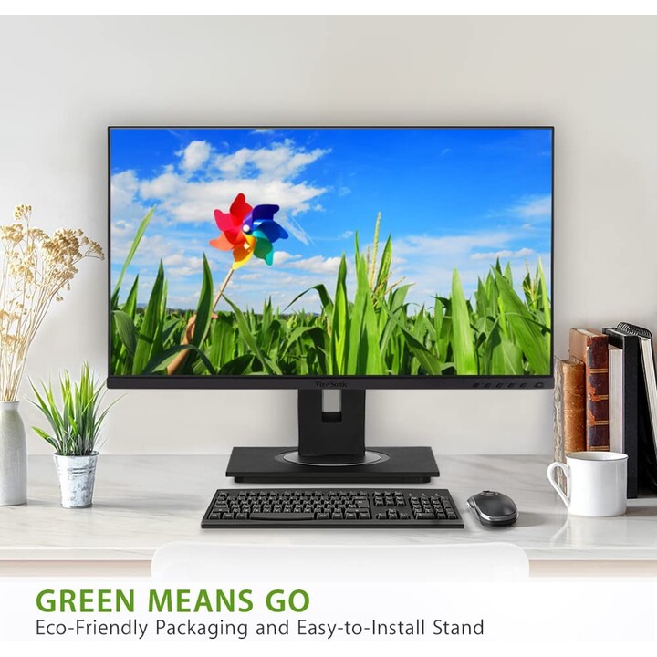 Monitor LED ViewSonic VG2748A-2 (27") de 68,58 cm (Full HD, 1920 x 1080, IPS, 5ms, HDMI, DisplayPort, VGA, USB)