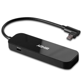 Lindy 4-Port-USB-3.2-Gen-2-Hub schwarz