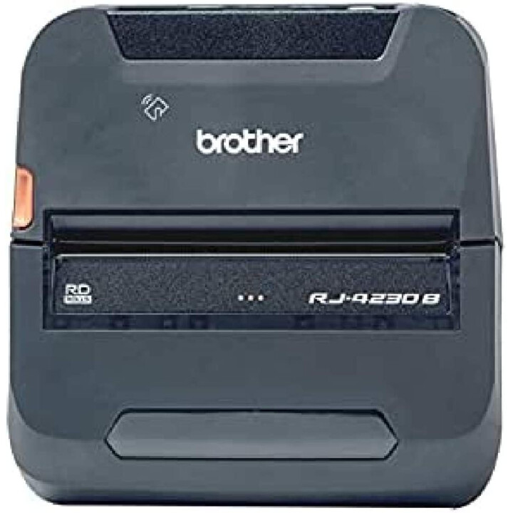 Impressora móvel de recibos e etiquetas Brother RJ-4230B (papel térmico, 203x203dpi, até 127 mm/seg., USB, Bluetooth)