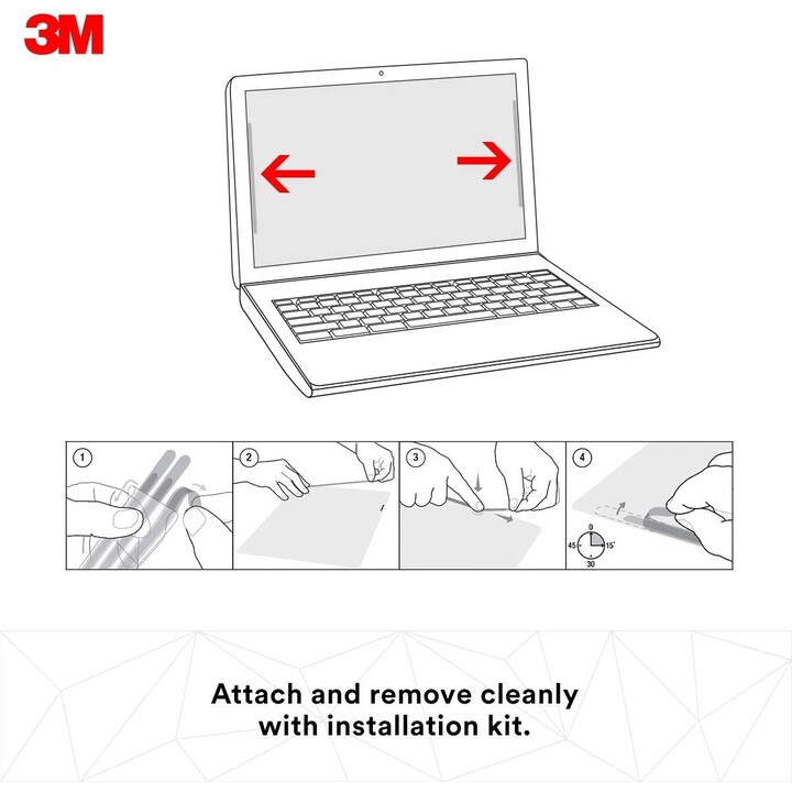 3M Blickschutzfilter für 12,1" Breitbild-Laptop (16:10)