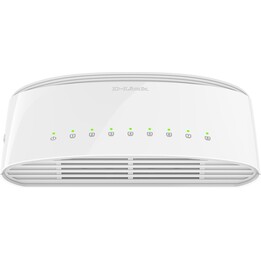 D-Link DGS-1008D Interruttore 8 Porte Bianco