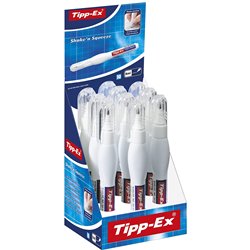 Caixa de corretores de escrita Bic Tipp-Ex Shake&#39;N Sqeeze em lápis / 8ml / 10 unidades