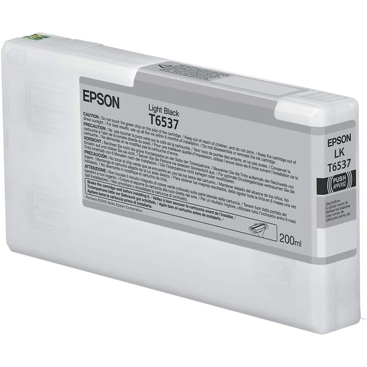 Epson T6537 Light Black Ink Cartridge (200ml)