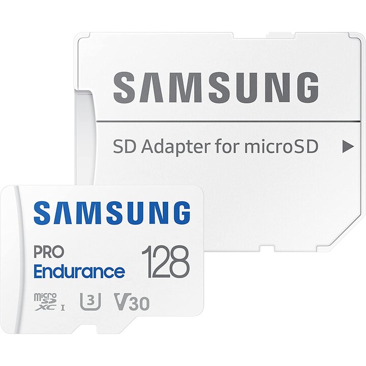 Kit Samsung PRO Endurance MicroSDHC 128 Go (R100/W40, avec adaptateur SD)