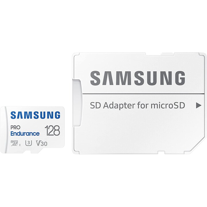 Kit Samsung PRO Endurance MicroSDHC 128 Go (R100/W40, avec adaptateur SD)