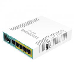 Router Mikrotik hEX PoE RB960PGS 6 Puertos/ RJ45 10/100/1000/ SFP/ PoE - Imagen 1