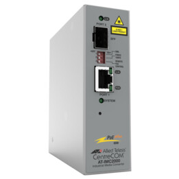 Allied Telesis AT-IMC2000TP/SP-980 convertidor de medio 1000 Mbit/s 850 nm Gris