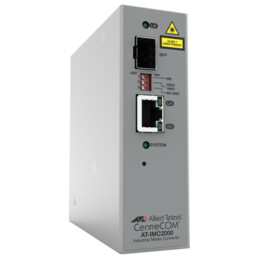 Allied Telesis AT-IMC2000T/SP-980 convertidor de medio 1000 Mbit/s 850 nm Gris