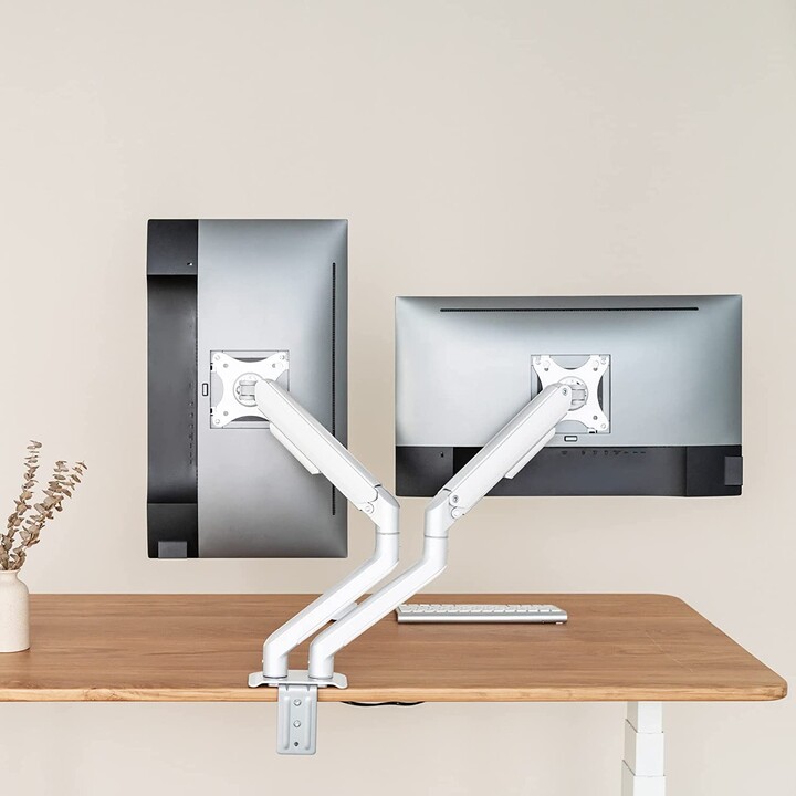 MONITOR-/TV-TISCHHALTER TOOQ DB4132TNR-W 17''/32'' MAX.9KG WEISS 2 ARME