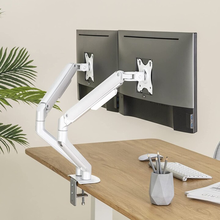 MONITOR/TV TABLE SUPPORT TOOQ DB4132TNR-W 17''/32'' MAX.9KG White 2 ARMS