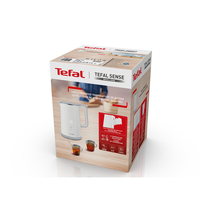 Bollitore elettrico Tefal Sense KO693110 1,5 L 1800 W Bianco