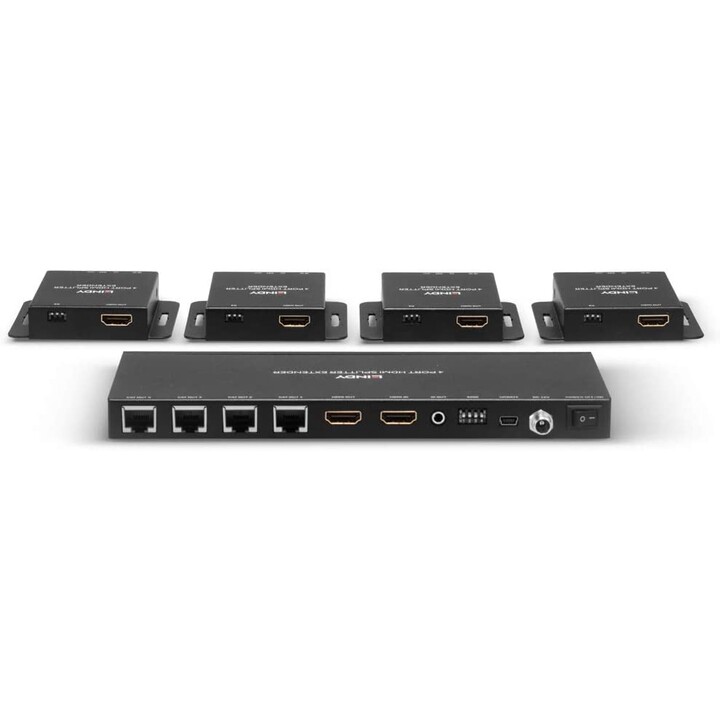 50m cat.6 4 port hdmisplitter exten