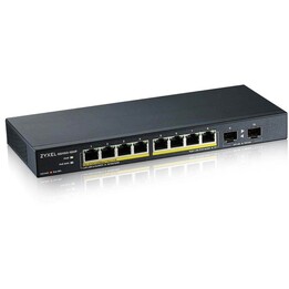 Zyxel GS1100-10HP switch de rede Não-gerido Gigabit Ethernet (10/100/1000) Power over Ethernet (PoE) 1U Preto
