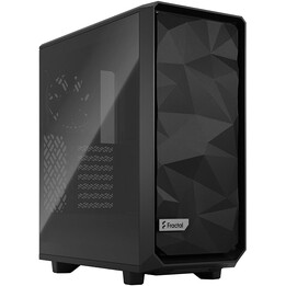 Fractal Design Meshify 2 Compact - negro / Vidrio templado claro (carcasa, torre midi, ventana de vidrio)
