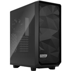 Fractal Design Meshify 2 Compact - negro / Vidrio templado claro (carcasa, torre midi, ventana de vidrio)