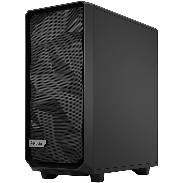 Fractal Design Meshify 2 Compact - Schwarz / Light Gehärtetes Glas (Gehäuse, Midi-Tower, Glasfenster)