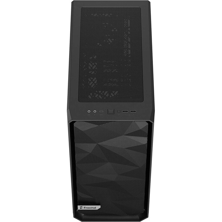 Fractal Design Meshify 2 Compact - negro / Vidrio templado claro (carcasa, torre midi, ventana de vidrio)
