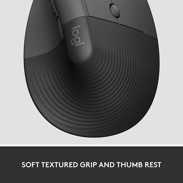 Mouse Logitech Vertical Wireless Lift for Business GRAPHITE