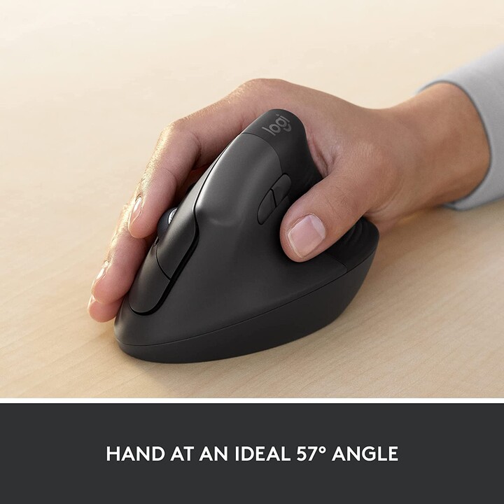 Mouse Logitech Vertical Wireless Lift for Business GRAPHITE