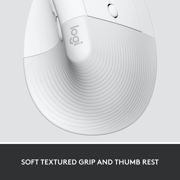 MOUSE LOGITECH SOLLEVATORE WIRELESS VERTICALE PER BUSINESS BIANCO