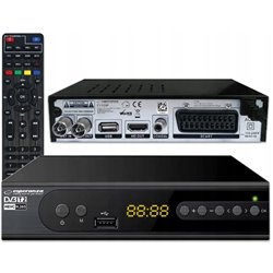 Esperanza EV106P Tuner numérique DVB-T2 H.265/HEVC, Noir