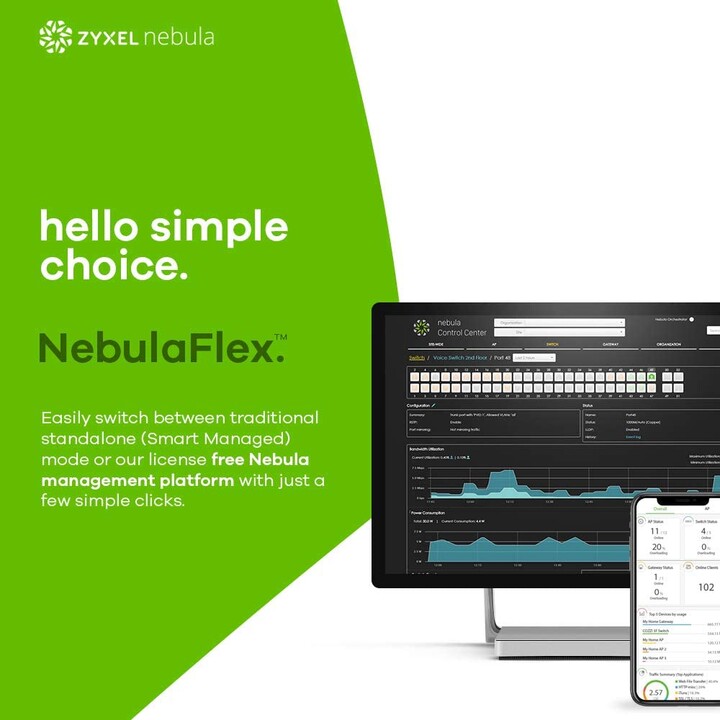Zyxel GS1920-8HPv2 Switch PoE Gigabit gestito intelligente Nero