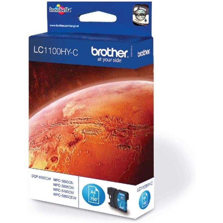 TINTA BROTHER LC1100HYC CIAN ALTA CAPACIDAD 750PAG