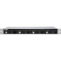 QNAP TR-004U boîtier de disque dur/SSD à 4 baies pour rack 1U noir/gris