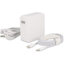 Adaptateur secteur USB-C 96W / 87W pour USB-C MacBook Air / Pro (câble USB-C inclus) - Blanc