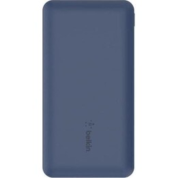 Belkin BPB011BTBL 3-port power bank 10K 15W with USB-A to USB-C cable blue