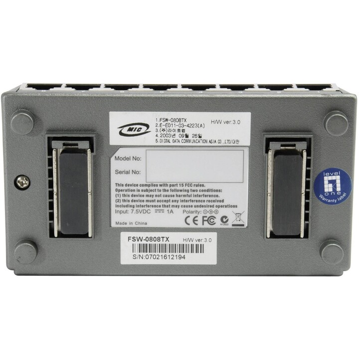 SWITCH LEVEL ONE FSW-0808TX 10/100 8 PORTS BASE MAGNETICA