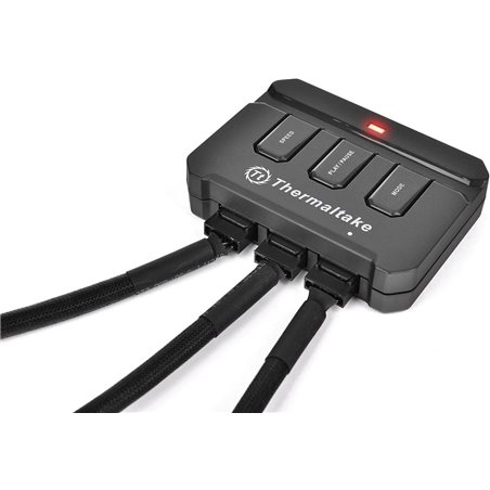 PC- Gehäuselüfter Thermaltake Riing 12 LED - RGB - CONJUNTO de 3 Ventiladores