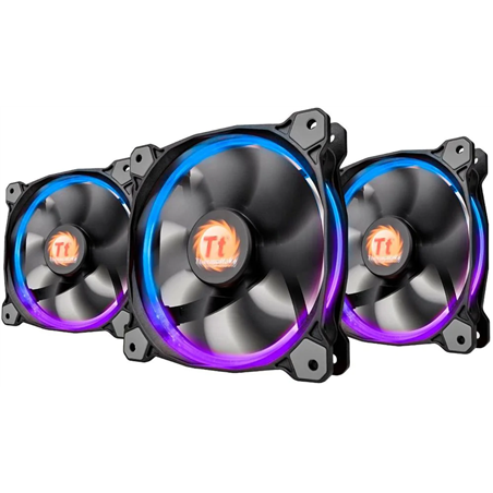 PC- Gehäuselüfter Thermaltake Riing 12 LED - RGB - CONJUNTO de 3 Ventiladores