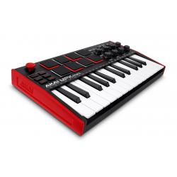 AKAI MPK Mini MK3 Teclado de control Controlador MIDI USB Negro, Rojo - Imagen 1