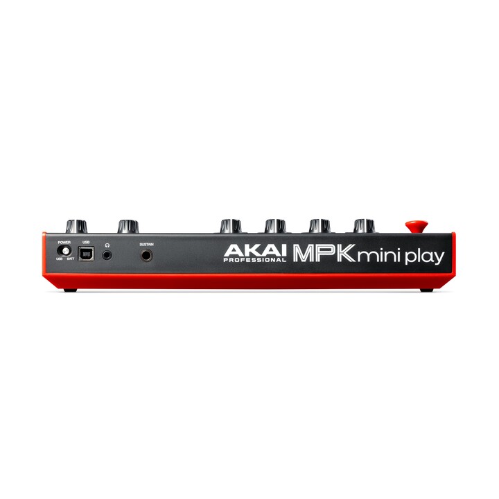 AKAI MPK Mini Play MK3 Clavier de contrôle Contrôleur MIDI USB Noir, Rouge