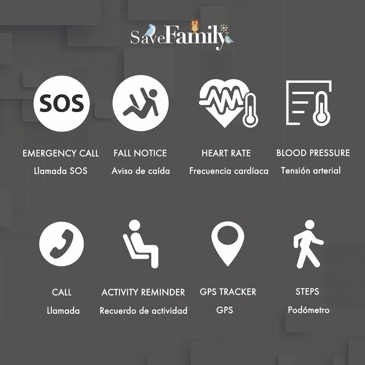 Savefamily Senior Smartwatch 4G Negro SF-RSEN4G