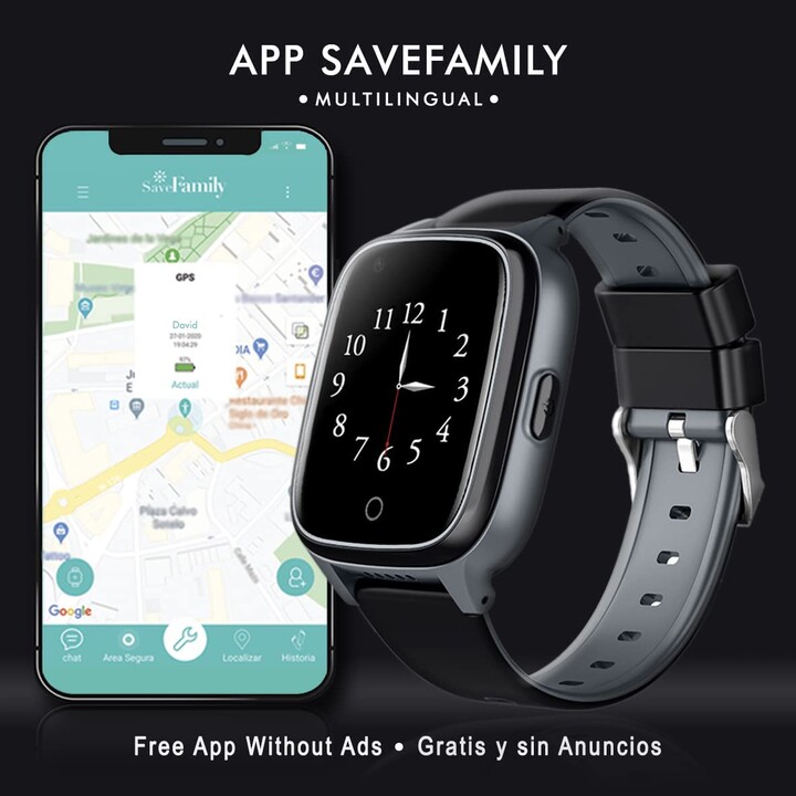 Savefamily Senior Smartwatch 4G Negro SF-RSEN4G