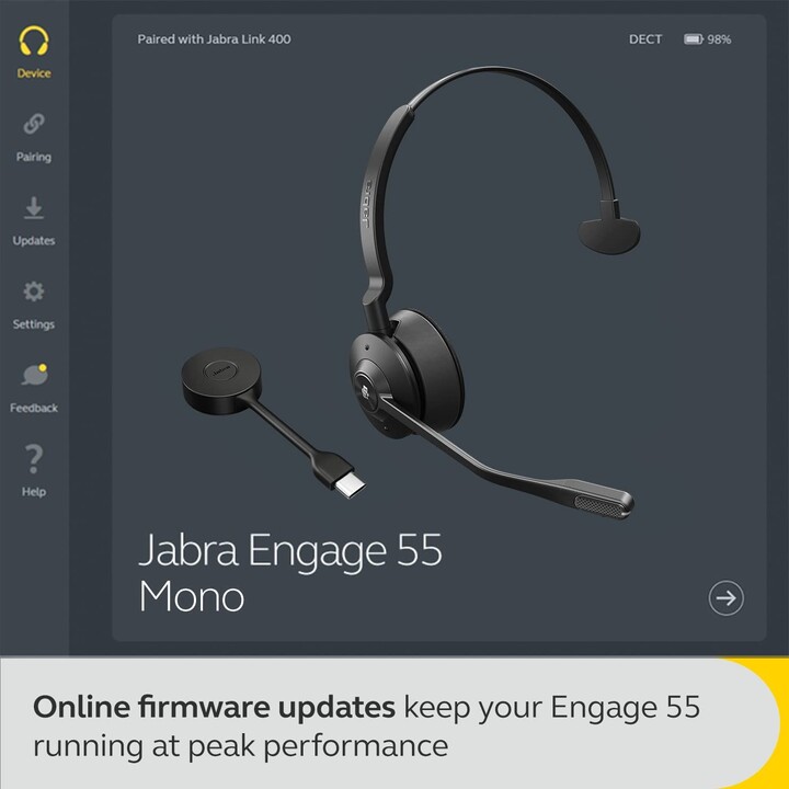 Jabra Engage 55 MS Mono supra-auriculaire (DECT, sans fil, USB)