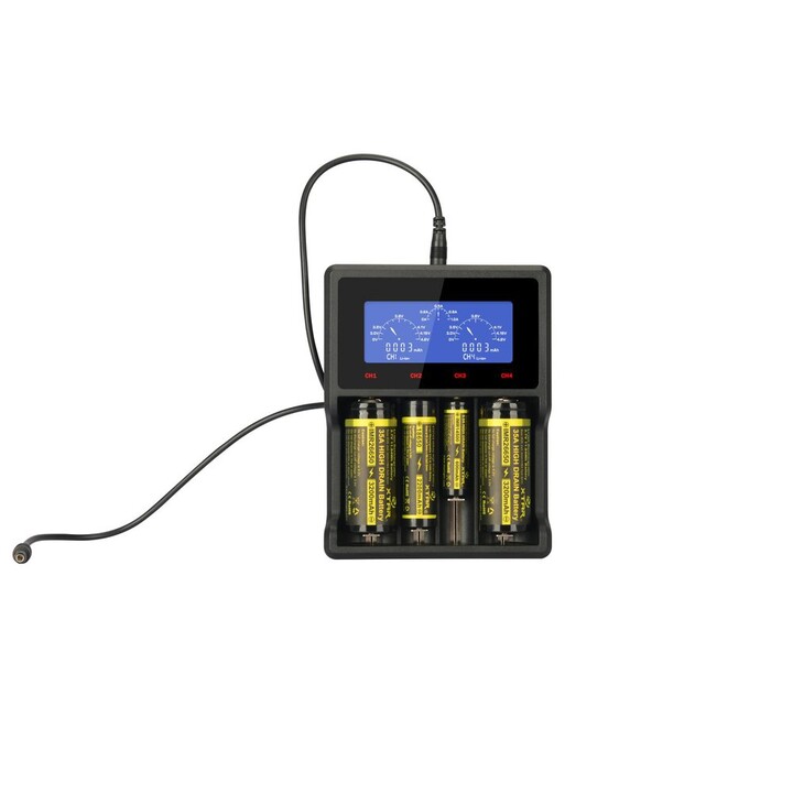 Caricabatterie XTAR VC4SL a Li-ion / Ni-MH / Ni-CD 18650