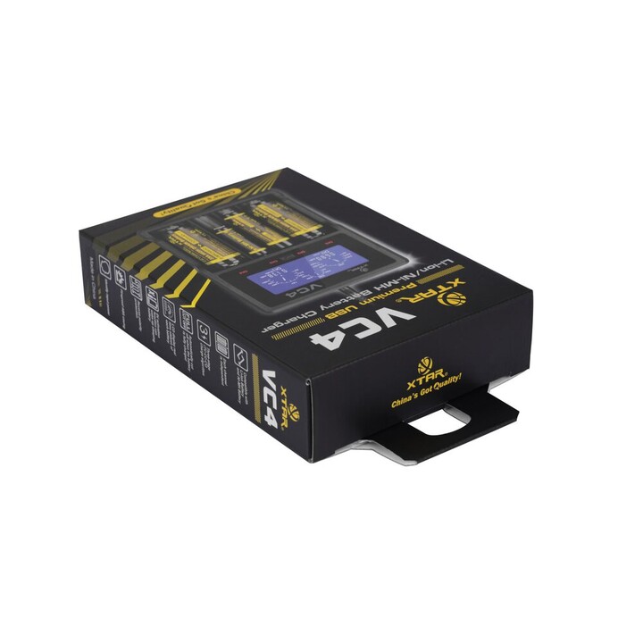 Caricabatterie XTAR VC4SL a Li-ion / Ni-MH / Ni-CD 18650