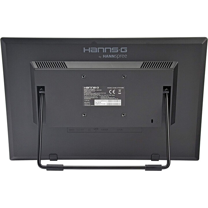 MONITOR TACTIL HANNSPREE 15.6" LED G HT161H 1366X768 12MS VGA HDMI BLACK