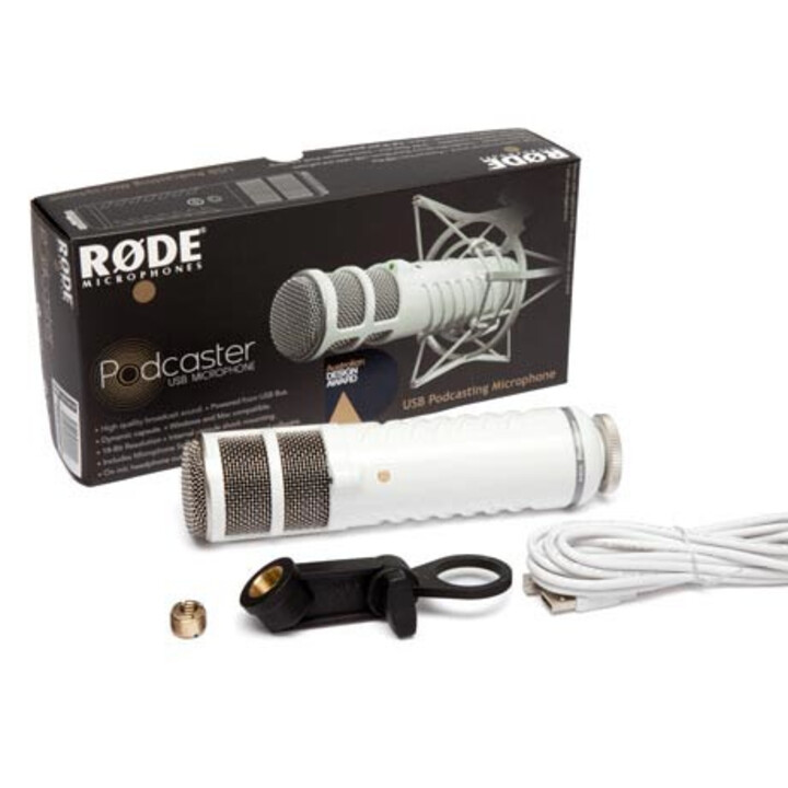Microfone Vocal Cinza RØDE Podcaster