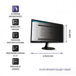 Qoltec 51055 Privacy filter 21.5" | 16:9 - Imagen 1