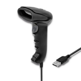 Qoltec 50868 Wireless 1D Laser Scanner | 2D | Black