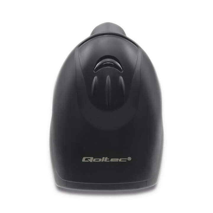 Scanner laser 1D wireless Qoltec 50868 | 2D | Nero
