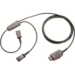 HP Poly Y Adapter Trainer divisor de headset Quick Disconnect para 2 x Quick Disconnect preto