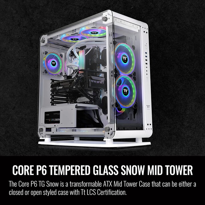 Thermaltake Core P6 TG Snow White