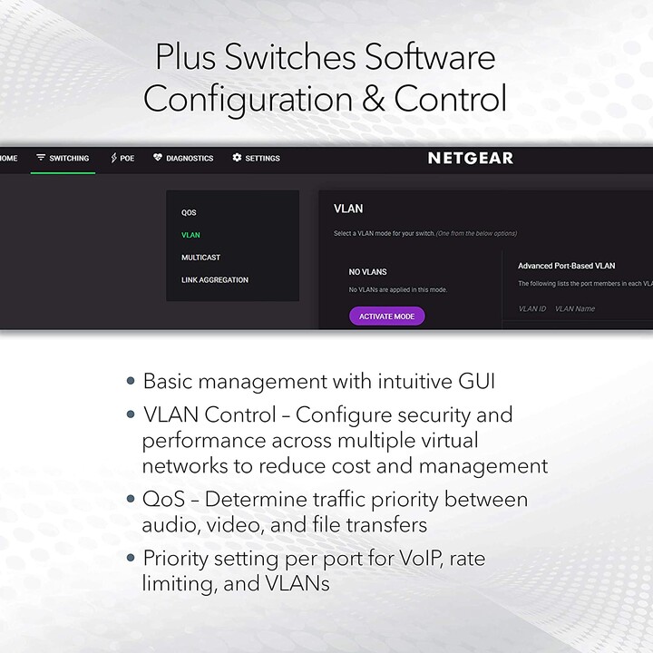 ultra poe switch 230w 8 ports