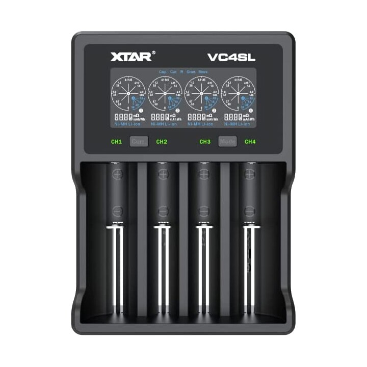 XTAR VC4SL battery charger to Li-ion / Ni-MH / Ni-CD 18650
